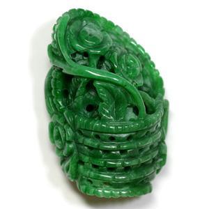 Genuine Jade Carving Gemstone Loose 65.10CT