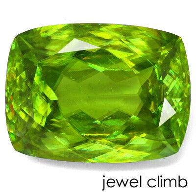 グリーンスフェーン 宝石 ルース ８．３１ＣＴ - 素晴らしい色彩と希少な大粒結晶