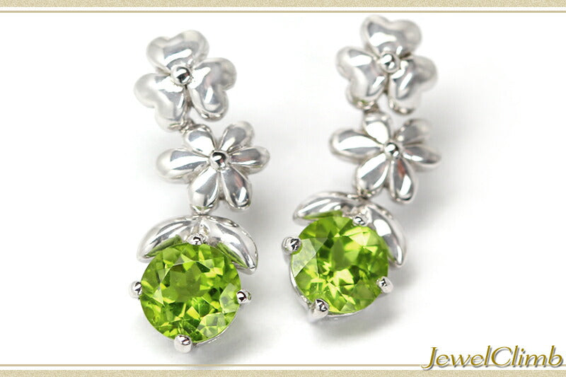 ペリドットＳＶフラワーピアス