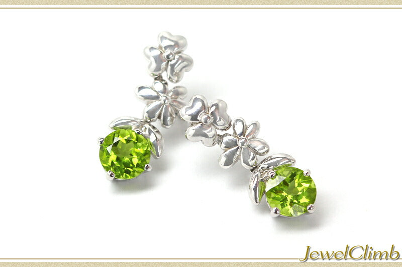 ペリドットＳＶフラワーピアス