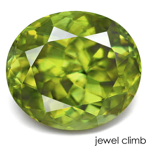 グリーンスフェーン 宝石 ルース ３．６３ＣＴ