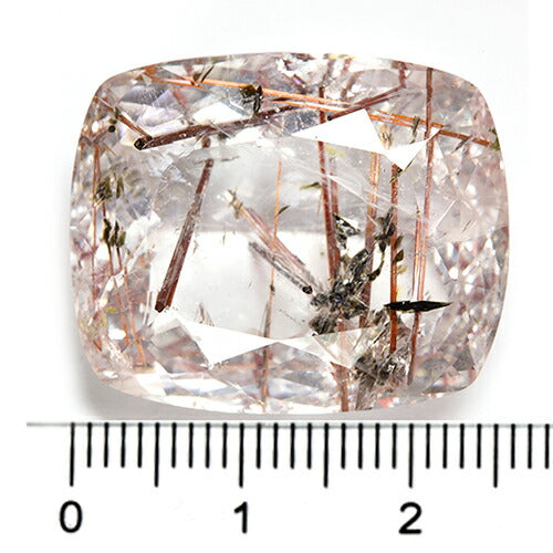 レッドルチルクォーツ 宝石 ルース ５３．７７ＣＴ