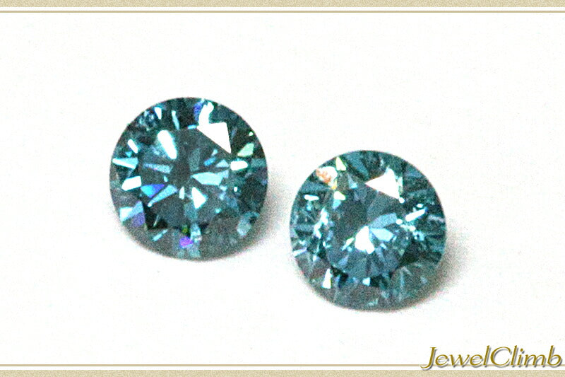 ブルーダイヤモンド 宝石 ルース ≪ペアストーン≫０．１４ＣＴ