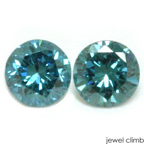 ブルーダイヤモンド 宝石 ルース ≪ペアストーン≫０．１６ＣＴ