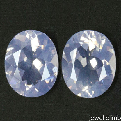 ハイドレンジアクォーツ 宝石 ルース ≪ペアストーン≫４．４９ＣＴ