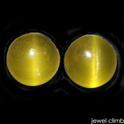 ベリルキャッツアイ 宝石 ルース ≪ペアストーン≫６．８９ＣＴ