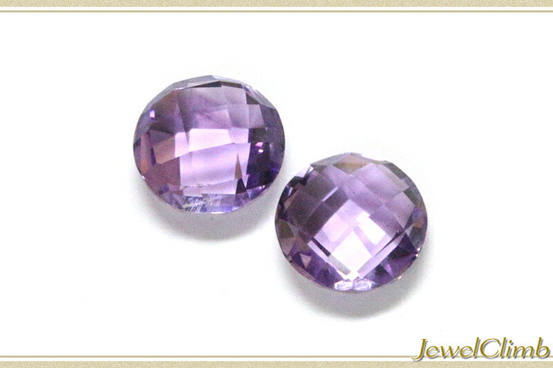 アメシスト（アメジスト） 宝石 ルース ≪ペアストーン≫４．９９ＣＴ