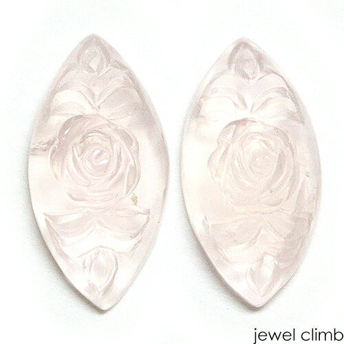 ローズクォーツ 宝石 ルース ≪ペアストーン≫６．３５ＣＴ