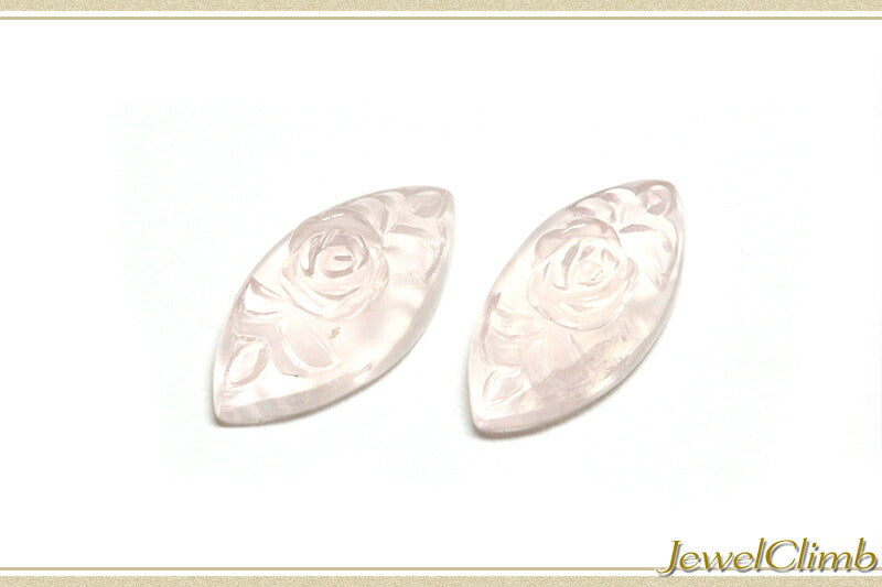 ローズクォーツ 宝石 ルース ≪ペアストーン≫６．３５ＣＴ