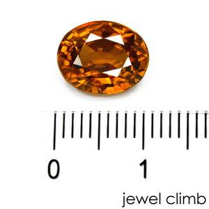 非加熱・オレンジジルコン 宝石 ルース ６．３２ＣＴ