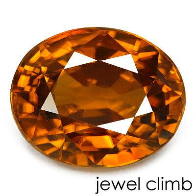 非加熱・オレンジジルコン 宝石 ルース ６．３２ＣＴ