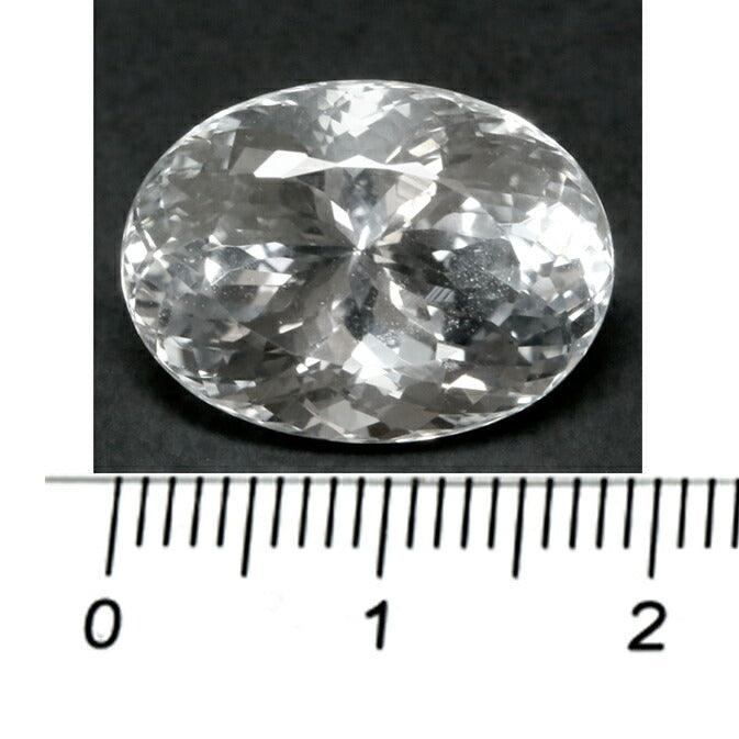 非加熱ホワイトトパーズ 宝石 ルース １９．３９ＣＴ