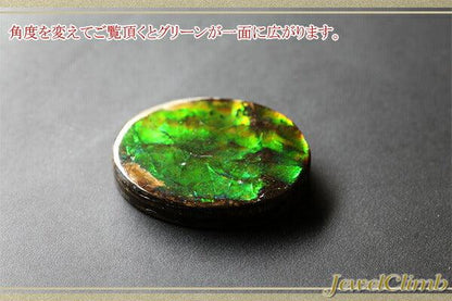 アンモライト 宝石 ルース ５．８９ＣＴ