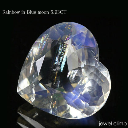 プリズムブルームーンストーン 宝石 ルース ５．９３ＣＴ